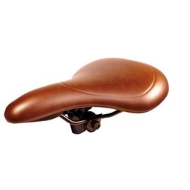 Седло велосипедное JOY KIE, MTB, 260*200mm, комфорт, эластомер, 450гр, коричневое, KS-9040, изображение  - НаВелосипеде.рф