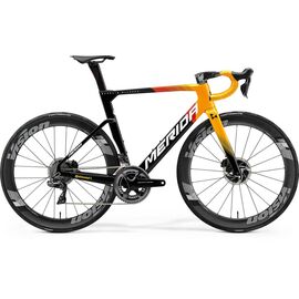 Шоссейный велосипед Merida Reacto Team-E, 2021, Вариант УТ-00236001: Рама: L(56см) (Рост: 182-187см), Цвет: Bahrain/MclarenTeam, изображение  - НаВелосипеде.рф