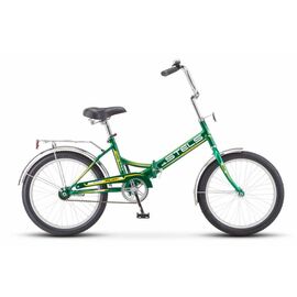 Складной велосипед Stels Pilot 410 Z011 20", Вариант УТ-00217257: Рама: 13,5 (Рост: 140-150см), Цвет: зеленый/желтый, изображение  - НаВелосипеде.рф