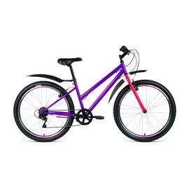 Городской велосипед ALTAIR MTB HT 26 low, рама 17", 6 скоростей, Вариант УТ-00230810: рама - 17; цвет - фиолетовый, RBKN9MN66012, изображение  - НаВелосипеде.рф