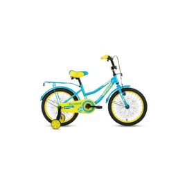 Детский велосипед FORWARD FUNKY, 18", 1 скорость, Вариант УТ-00231206: Рост - 105-130 см; цвет - бирюзовый/желтый матовый, RBKW9LNH1012, изображение  - НаВелосипеде.рф