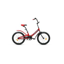 Детский велосипед FORWARD SCORPIONS 1.0, 20", рама 10.5", 1 скорость, Вариант УТ-00231207: рама - 10,5; цвет - красный, RBKW8JN01002, изображение  - НаВелосипеде.рф