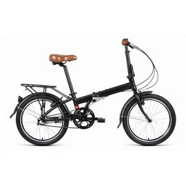 Складной велосипед FORWARD ENIGMA 20 3.2, 20",  рост 11", складной, 3 скорости, Вариант УТ-00235660: Рама - 11; цвет - черный матовый, RBKW0Y603004, изображение  - НаВелосипеде.рф