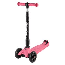 Самокат Tech Team Tiger plus, 1/4, детский, 4 светящихся колеса, до 50 кг, розовый, 2020, W0006168, изображение  - НаВелосипеде.рф