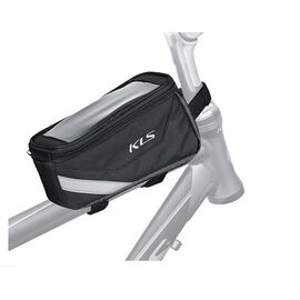 Сумка велосипедная на раму KELLYS BRICK, объём 1,1л, 19х9х7см, с окошком для смартфона до 5,5", полиэстер 600D, NKE19795, изображение  - НаВелосипеде.рф
