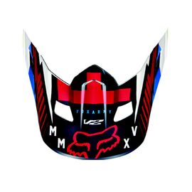 Козырек к велошлему Fox V2 Vicious Helmet Visor, Blue/White, 15854-025-OS, изображение  - НаВелосипеде.рф