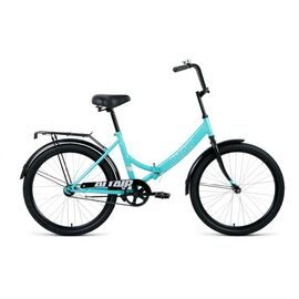 Городской велосипед ALTAIR CITY 24" 2020, Вариант УТ-00238070: Рама: 16" (Рост: 150-165 см.), Цвет:  голубой/белый, изображение  - НаВелосипеде.рф