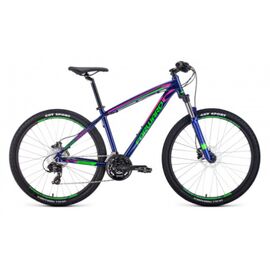 Горный велосипед FORWARD NEXT 27,5" 2020, Вариант УТ-00238081: Рама: 17 (Рост: 164-172 см.), Цвет: темно-фиолетовый/светло-зеленый,, изображение  - НаВелосипеде.рф