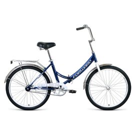 Городской велосипед FORWARD VALENCIA 24" 2020 , Вариант УТ-00238077: Рама: 16" (Рост: 150-165 см.), Цвет: зеленый/серый, изображение  - НаВелосипеде.рф