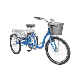 Городской велотрицикл STELS Energy-IV V020 24" 2017 , Вариант УТ-00221608: Рама: 15,5" (Рост: 140-165см), Цвет: синий, изображение  - НаВелосипеде.рф