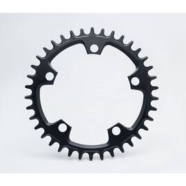 Звезда передняя велосипедная GARBARUK, 110 BCD Round, 5-bolt, 38T, Black, 5907441518345, изображение  - НаВелосипеде.рф