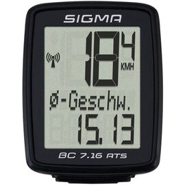 Велокомпьютер SIGMA Sport BC 7.16, проводной, черный, A228468, изображение  - НаВелосипеде.рф