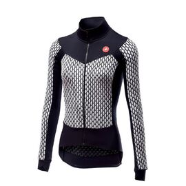 Майка велосипедная Castelli SFIDA FZ женская, длиный рукав, Черный/белый, 4517552, Вариант УТ-00231292: Размер: M, изображение  - НаВелосипеде.рф