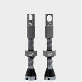 Ниппель бескамерный Peaty's Chris King (MK2) Tubeless Valves, 60mm, 2 штуки, Slate, PTV2-60-SLT-12, изображение  - НаВелосипеде.рф