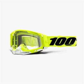 Веломаски 100% Racecraft 2 Goggle Yellow / Clear Lens, 50121-101-04, изображение  - НаВелосипеде.рф