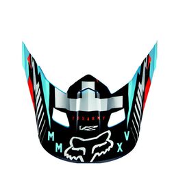 Козырек к велошлему Fox V2 Vicious Helmet Visor, Aqua, 15854-246-OS, изображение  - НаВелосипеде.рф