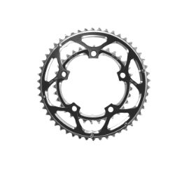 Звезда велосипедная передняя SunRace CRRX0 53T. ALLOY BLACK, BCD 130, CRRX0.53-HP, изображение  - НаВелосипеде.рф