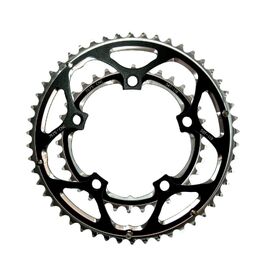 Звезда велосипедная передняя SunRace CRRX0 52T. ALLOY BLACK, BCD 130, CRRX0.52-HP, изображение  - НаВелосипеде.рф