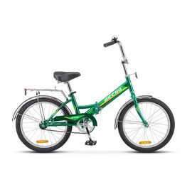 Складной велосипед STELS Десна 2100 Z011 20" 2018, Вариант УТ-00221610: Рама: 13" (Рост: 130-145см). Цвет: зеленый, изображение  - НаВелосипеде.рф