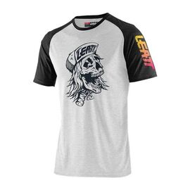 Футболка Leatt Core T-Shirt, Skull, 2021, 5021800160, Вариант УТ-00233625: Размер: L, изображение  - НаВелосипеде.рф