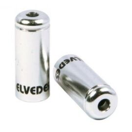 Колпачок для рубашки переключения ELVEDES, Ø4,2мм. Материал: алюминий. Цвет: серебристый, ELV2012007, изображение  - НаВелосипеде.рф