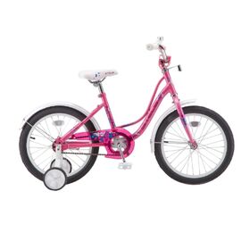 Детский велосипед STELS Wind Z020 18" 2018, Вариант УТ-00236075: Рама: 12" (Рост: до 125 см.), Цвет:  Светло-розовый, изображение  - НаВелосипеде.рф