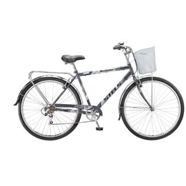 Городской велосипед STELS Navigator-350 Gent Z010 28" 2018, Вариант УТ-00237903: Рама: 28" (Рост: 178-185 см.), Цвет: Серый, изображение  - НаВелосипеде.рф