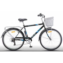 Городской велосипед STELS Navigator-250 Gent Z010 26" 2019 , Вариант УТ-00237901: Рама: 19" (Рост: 172-180 см.), Цвет: Серый, изображение  - НаВелосипеде.рф