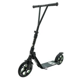 Самокат TechTeam Astor 230, 2-х колесный, складной, черный/зеленый, TT000130, изображение  - НаВелосипеде.рф