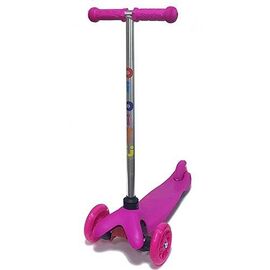 Самокат BIBITU "SWEET", детский, трехколесный, розовый, SKL-06А-PN, изображение  - НаВелосипеде.рф
