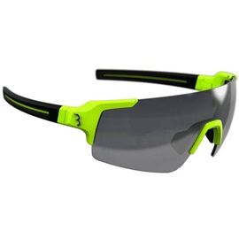 Очки велосипедные BBB FullView Matt Neon Yellow/Smoke MLC + Clear + Yellow, BSG-63, изображение  - НаВелосипеде.рф
