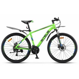 Горный велосипед Stels Navigator 640 MD V010 26" 2020, Вариант УТ-00208936: Рама: 14,5 (Рост: 140-155см), Цвет: Зеленый, изображение  - НаВелосипеде.рф