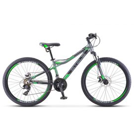 Горный велосипед Stels Navigator 610 MD V040 26" 2018, Вариант УТ-00208934: Рама: 14" (Рост: 135-155см), Цвет: Серый/Зеленый , изображение  - НаВелосипеде.рф