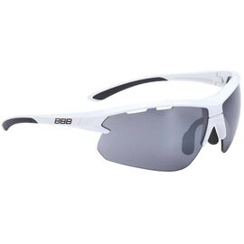 Очки велосипедные BBB Impulse PC Smoke, flash mirror lenses белый-черный, BSG-52, изображение  - НаВелосипеде.рф