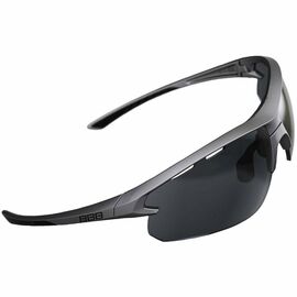 Очки велосиппедные BBB Impulse PC, Smoke flash mirror lenses черный металл, BSG-52, изображение  - НаВелосипеде.рф