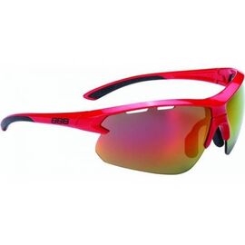 Очки велосипедные BBB Impulse PC Smoke, red MLC lenses красный-черный, BSG-52, изображение  - НаВелосипеде.рф