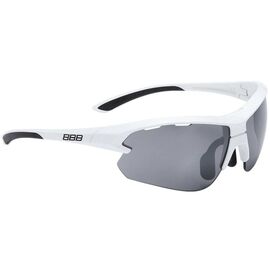 Очки велосипедные BBB Impulse small PC Smoke, flash mirror lenses белый- черный, BSG-52S, изображение  - НаВелосипеде.рф