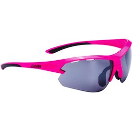 Очки велосипедные BBB Impulse small PC Smoke, flash mirror lenses неоновый - розовый черный, BSG-52S, изображение  - НаВелосипеде.рф