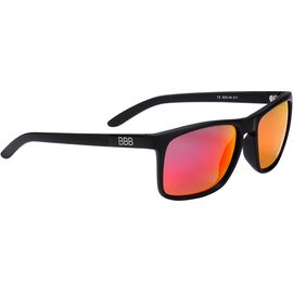 Очки велосипедные BBB, солнцезащитные. Town PZ PC MLC, red polarised lenses черный матовый, BSG-56, изображение  - НаВелосипеде.рф