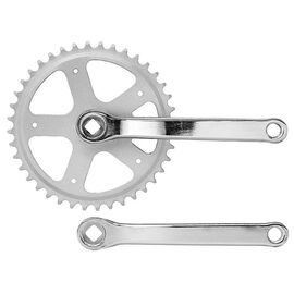 Система шатунов STELS HDL-S140, 1/2"х1/8", 40Т, 170 мм, шатуны хромированные, 580239, изображение  - НаВелосипеде.рф