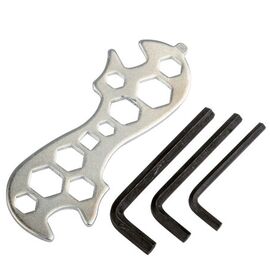 Набор велоинструментов STELS, 3 шестигранника+ключ комбинированный, 240002, изображение  - НаВелосипеде.рф