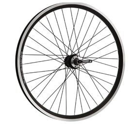 Колесо велосипедное, 26", переднее, под диск, двойной обод, втулка алюминий, на промподшипниках, эксцентрик, 630305, изображение  - НаВелосипеде.рф