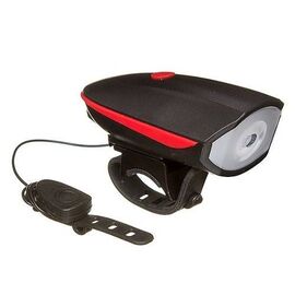 Фонарь велосипедный STG FL1544A, с сигналом, 1200 mAH, USB, черный/красный, Х88382, изображение  - НаВелосипеде.рф