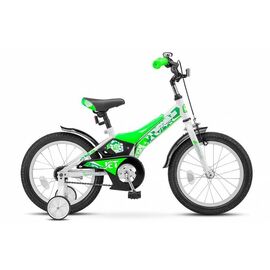 Детский велосипед STELS Jet Z010 16" 2017 , Вариант УТ-00225450: Рама: 9" (Рост: 100-115 см), Цвет: белый-салатовый, изображение  - НаВелосипеде.рф