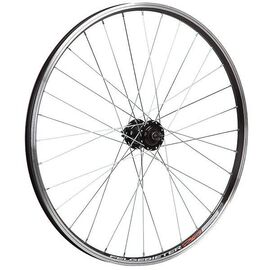 Колесо велосипедное, 26", переднее, под дисковый тормоз, QR, 32Н, втулка SF B07F, Х95048, изображение  - НаВелосипеде.рф