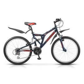 Подростковый велосипед STELS Challenger V Z010 24" 2018, Вариант УТ-00214163: Рама: 16" (Рост: 150-165 см.), Цвет: Черный/Красный, изображение  - НаВелосипеде.рф