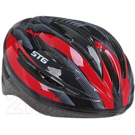 Велошлем STG HB13-A, черный/красный, Х66757, Вариант УТ-00208849: Размер: L, изображение  - НаВелосипеде.рф