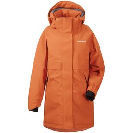 Куртка подростковая Didriksons THEA GS PARKA, оранжевое пламя, 503434, Вариант УТ-00229493: Размер: 130 , изображение  - НаВелосипеде.рф