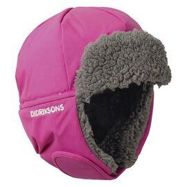 Шапка детская Didriksons BIGGLES KIDS CAP, 322 неоновый розовый, 502688, Вариант УТ-00214369: Размер: 54, изображение  - НаВелосипеде.рф