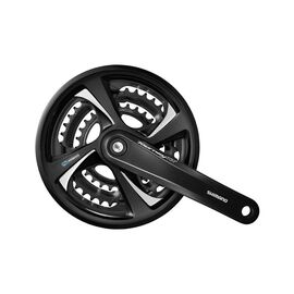 Система шатунов велосипедная Shimano Tourney FC-TX801, 170mm, 42x32x22T, 580286, изображение  - НаВелосипеде.рф